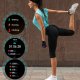 Montre connectée Bluetooth avec podomètre, fréquence cardiaque, multi-sports , surveillance du sommeil bracelet en métal doré