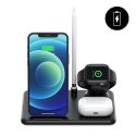 Station de charge puissance 15 W 4 en 1 Compatible avec les produits de la marque Apple iPhone, Airpods, Apple Watch, Stylet