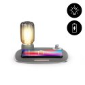 Chargeur induction avec lampe de chevet - Gris