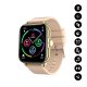 Montre connectée Bluetooth: prise en charge des appels, contrôle de la musique, position GPS,fréquence cardiaque beige