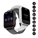 Montre connectée Bluetooth: prise en charge des appels, contrôle de la musique, position GPS,fréquence cardiaque noir