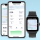 Montre connectée Bluetooth :moniteur d'activité physique, étanchéité IP68, suivi de sommeil, rappel de sédentarité,rose gold