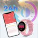 Montre connectée Bluetooth : moniteur de fréquence cardiaque, suivi du sommeil, répondre vos appels, suivi d'activité rose