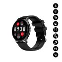 Montre connectée Bluetooth : moniteur de fréquence cardiaque, suivi du sommeil, répondre vos appels,suivi d'activité noir