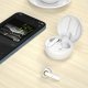 Ecouteurs Bluetooth intra-auriculaires Blanc et Doré