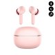 Ecouteurs Bluetooth Intra Auriculaires avec LED  Rose