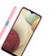 Coque Samsung Galaxy A12 Silicone liquide Rose + 2 Vitres en Verre trempé Protection écran Antichocs
