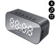 Enceinte Bluetooth 3W avec horloge Noir