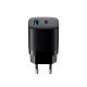 Chargeur secteur 33W avec sortie USB et USB C  Noir