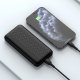 Batterie externe  de secours 10 000mAh  avec port microUSB et USB noir
