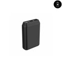 Batterie externe de secours 10 000mAh avec port microUSB 2xUSB - noir