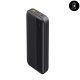 Batterie externe de secours 20 000mAh 20W avec port microUSB USB et USB C - noir