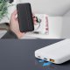 Batterie externe de secours 10 000mAh 20W avec port microUSB USB et USB C - noir