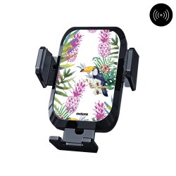 Support voiture avec charge à induction Jungle Tropicale Motif Ecriture Tendance Evetane