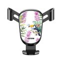 Support téléphone voiture noir Jungle Tropicale Motif Ecriture Tendance Evetane