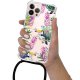 Coque cordon iPhone 12 Pro Max Dessin Jungle Tropicale Evetane