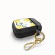 Housse pour Airpods silicone liquide noir Citrons Motif Ecriture Tendance Evetane