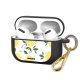 Housse pour Airpods Pro silicone liquide noir Citrons Motif Ecriture Tendance Evetane