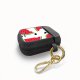 Housse pour Airpods silicone liquide noir Pastèque Motifs Motif Ecriture Tendance Evetane