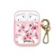 Housse pour Airpods silicone liquide rose Cerisier Motif Ecriture Tendance Evetane