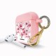 Housse pour Airpods silicone liquide rose Cerisier Motif Ecriture Tendance Evetane