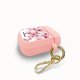 Housse pour Airpods silicone liquide rose Cerisier Motif Ecriture Tendance Evetane