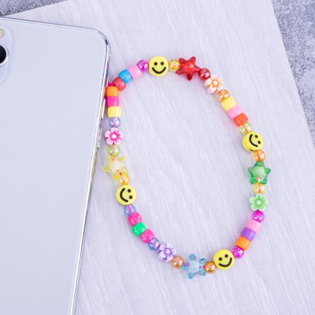 Bijoux de téléphone ADELE à accrocher à votre coque perles colorées