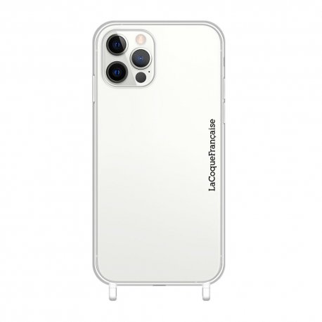 Coque iPhone 14 Pro transparente anti-choc avec anneaux transparents en silicone