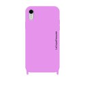 Coque iPhone XR soft touch avec anneaux en silicone Lilas