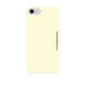 Coque iPhone 7/8/SE 2020 soft touch avec anneaux en silicone Beige