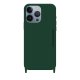 Coque iPhone 13 Pro  soft touch avec anneaux en silicone Vert forêt