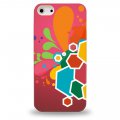 Coque rose formes graphiques colorées pour iPhone 5 / 5S