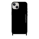 Coque iPhone 13  soft touch avec anneaux en silicone Noir