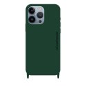 Coque iPhone 14 Pro Max  soft touch avec anneaux en silicone Vert forêt