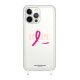 Coque iPhone 14 Pro Max anneaux silicones Octobre Rose LaCoqueFrançaise