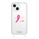 Coque iPhone 14 Plus Max anneaux silicones Octobre Rose LaCoqueFrançaise