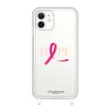 Coque iPhone 12 Mini anneaux silicones Octobre Rose LaCoqueFrançaise