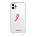 Coque iPhone 11 Pro Max anneaux silicones Octobre Rose LaCoqueFrançaise