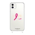 Coque iPhone 11 anneaux silicones Octobre Rose LaCoqueFrançaise