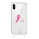 Coque iPhone Xs Max anneaux silicones Octobre Rose LaCoqueFrançaise