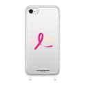 Coque iPhone 7/8/SE 2020/ SE 2022 anneaux silicones Octobre Rose LaCoqueFrançaise