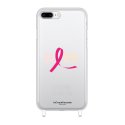 Coque iPhone 7 Plus / 8 plus anneaux silicones Octobre Rose LaCoqueFrançaise