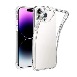Coque iPhone 14 Pro Anti-Chocs avec Bords Renforcés en silicone Transparente