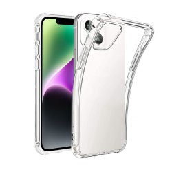 Coque iPhone 14 Plus Anti-Chocs avec Bords Renforcés en silicone Transparente