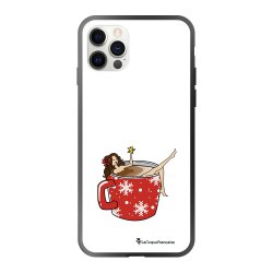 Coque iPhone 13 Pro Max Coque Soft Touch Glossy Chocolat Chaud Design La Coque Francaise