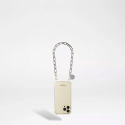 Chaîne courte Billy avec mousquetons dorés 40 cm chaîne en metal argent