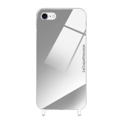 Coque miroir anti-choc avec anneaux  en silicone transparent pour iPhone 7/8/SE 2020
