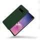 Coque Samsung Galaxy S10 Plus Vert Foret Silicone liquide + 2 Vitres en Verre trempé Protection écran Antichocs