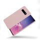 Coque Samsung Galaxy S10 Plus Rose Silicone liquide + 2 Vitres en Verre trempé Protection écran Antichocs