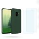 Coque Samsung Galaxy S9 Vert Foret Silicone liquide + 2 Vitres en Verre trempé Protection écran Antichocs